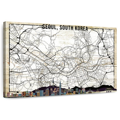 Aliaz Seoul Skyline City Map