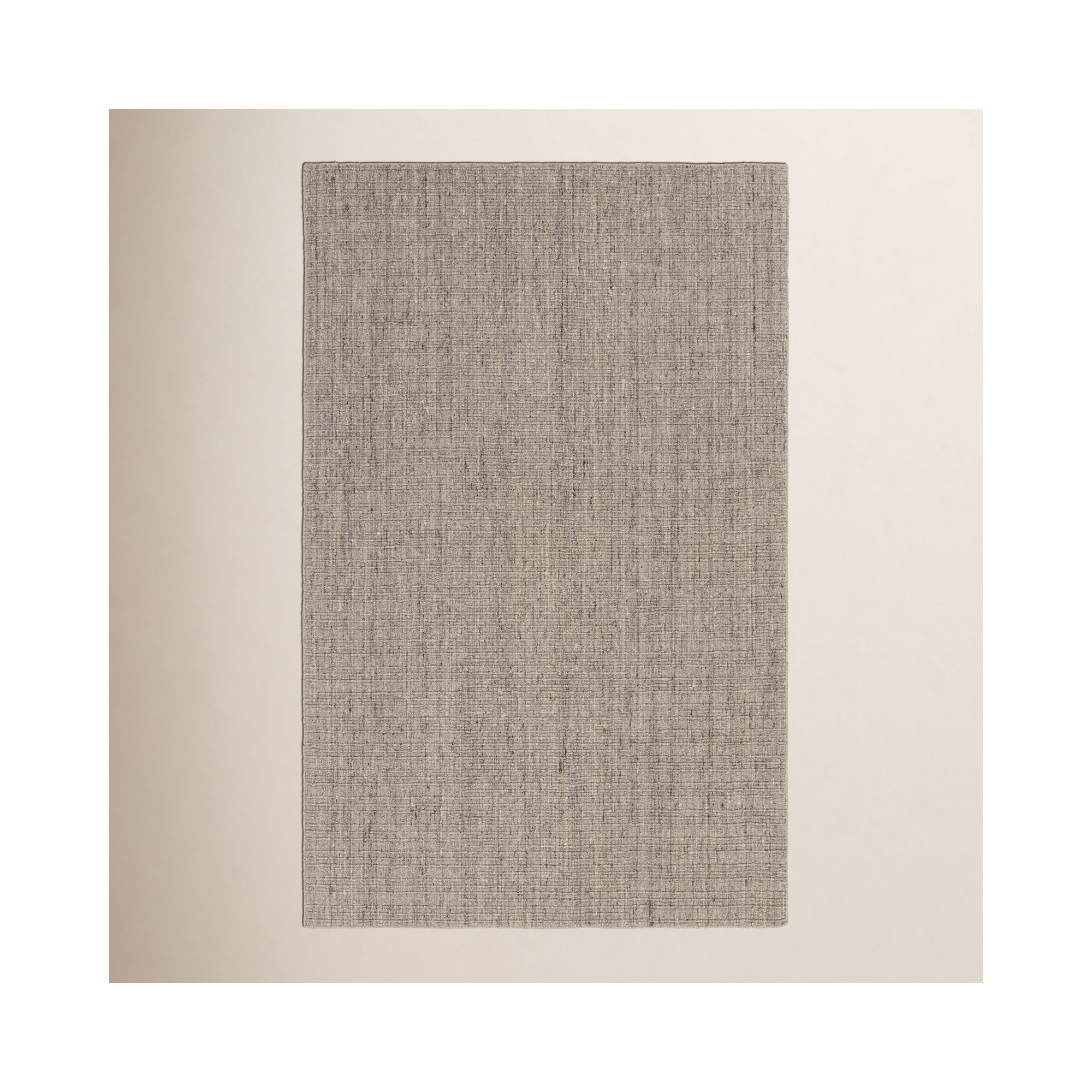Handmade Brown/Taupe Rug, Rectangle 10' x 14'