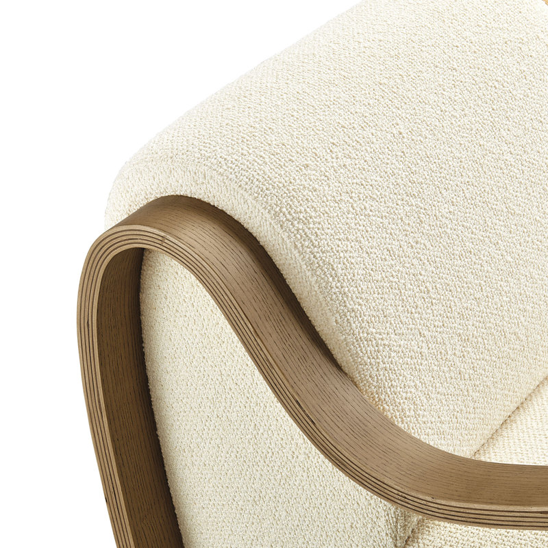 Fauteuil Grimsby Lattice Boucle, Brun
