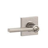 Latitude Lever with Collins Trim Bed and Bath Lock