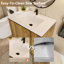 Armoire murale pliante de 30 pouces avec évier crème - Installation brevetée en 1 minute, peu encombrante et facile à assembler, style moderne-126528292