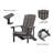 Bamma HIPS Adirondack Chair Weather Resistant-733978493