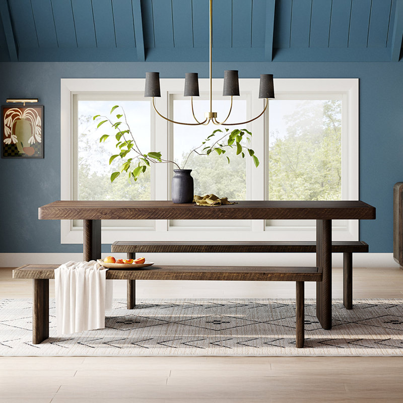 Thompkins 84.5" Solid Wood Dining Table