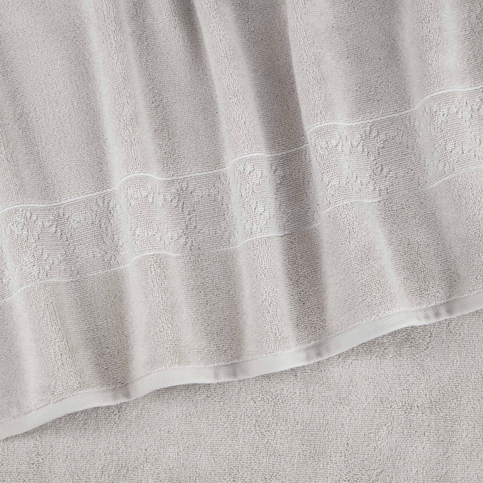 Clean Design Home Savoy Cotton Hand Towels, Gray