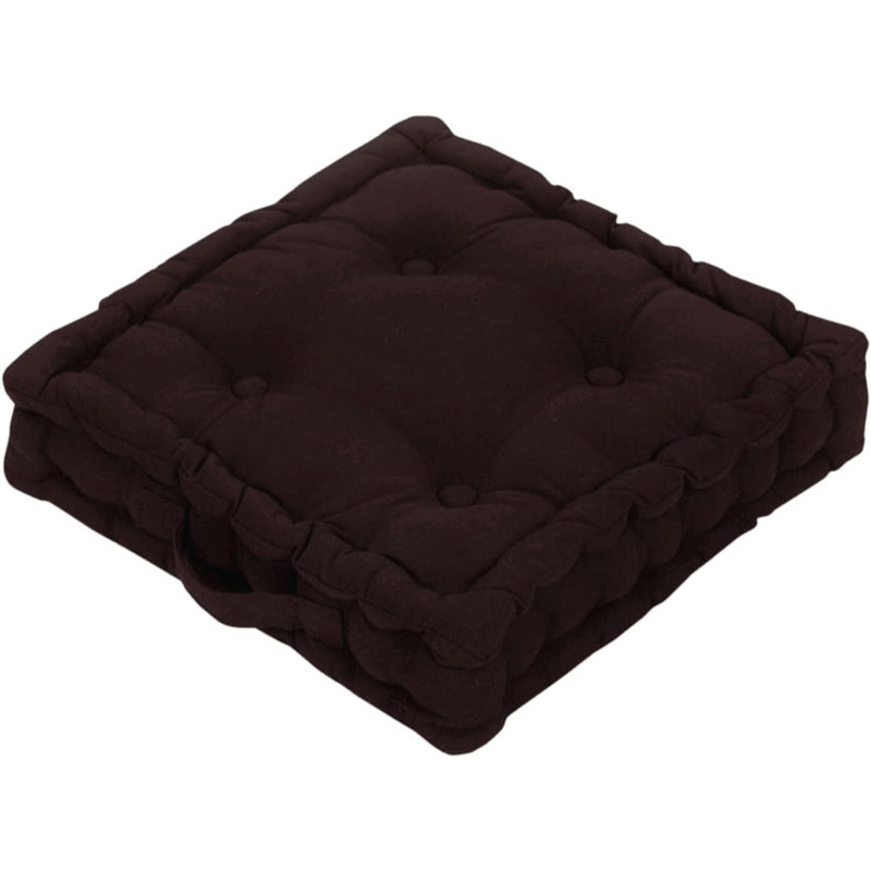 Samyo 45x45+10cm Box Cushion Seat Cushion, Chocolate
