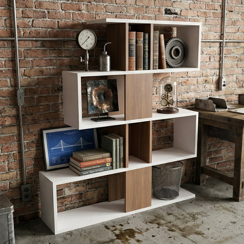 Bibliothèque géométrique H 43 "x l 47" Lennox