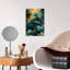 «Dark Tropical Leaves V», reproduction d'art mural abstrait contemporain-130501102