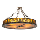 Mountain Pine 8 - Light Semi Flush Mount
