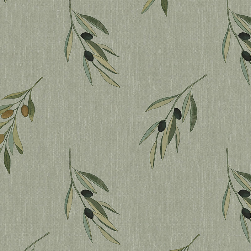 Sophie Allport Olive Branch Greenhouse Wallpaper, Green