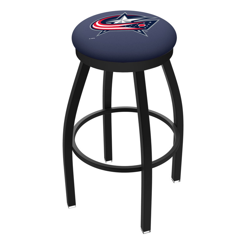 NHL Swivel Extra Tall Stool, Columbus Blue Jackets, Black, "Extra Tall (36" Seat Height)"