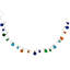 Ornement guirlandes de Noël - DEL blanc chaud - fil transparent 3 pi - 10 carats - bleu