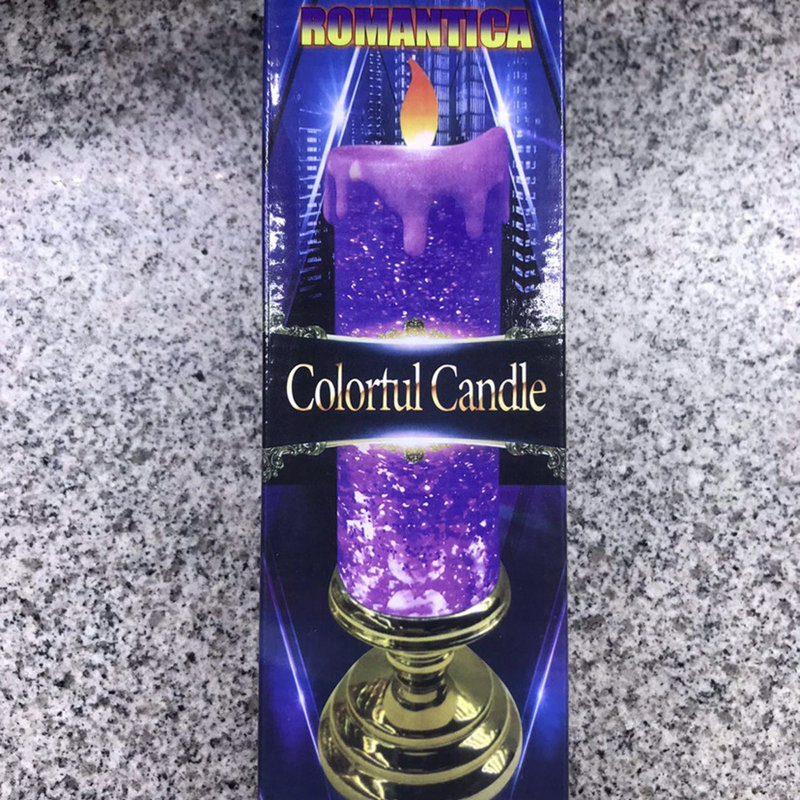 LED Water-filled Wax Candle Lamp