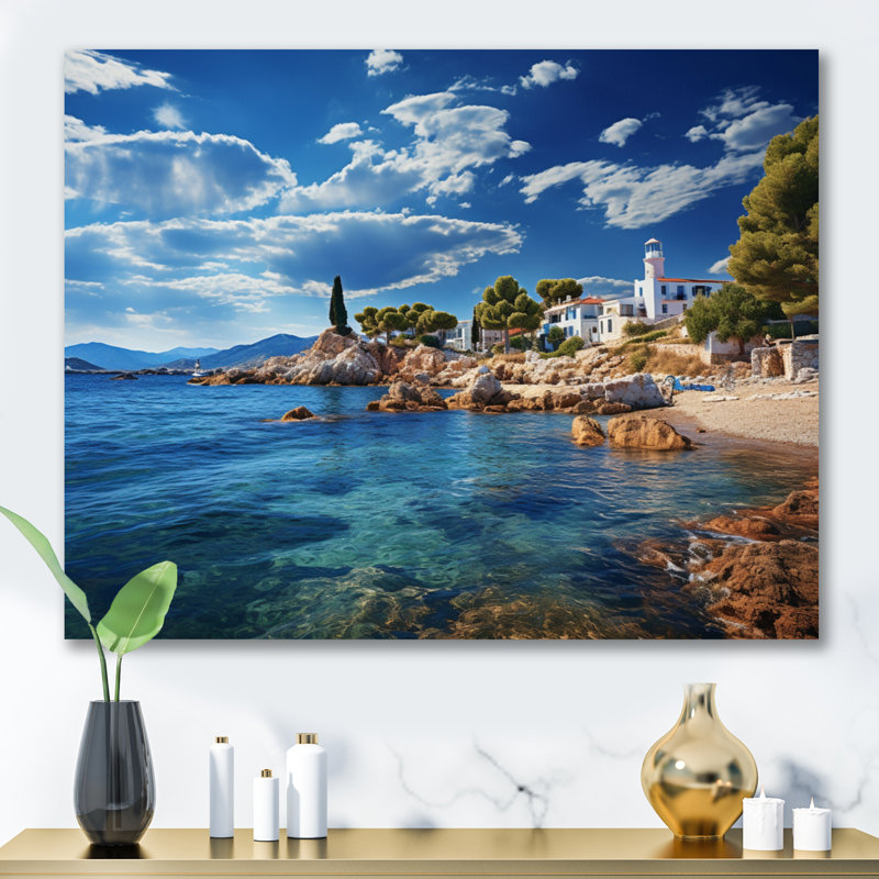 Tove Grèce Saronic Serenade I sur toile, H 24 po x l 32 po, Toile tendue