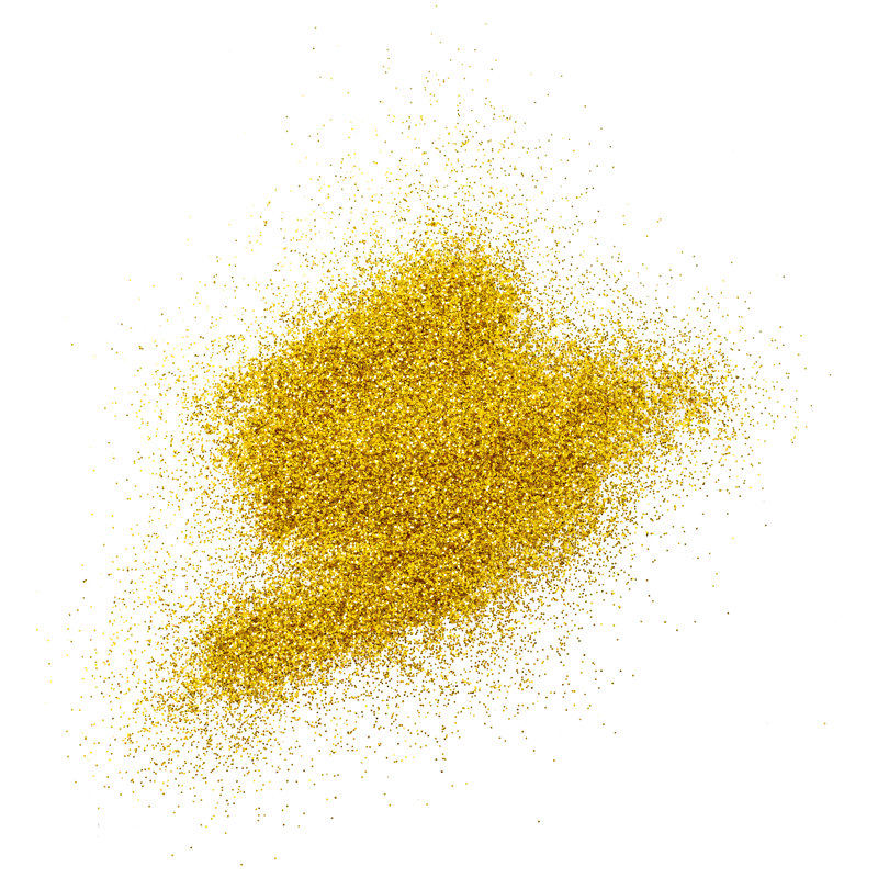 Gold Sparkles - Wrapped Canvas Print, 30cm H x 30cm W x 3.8cm D
