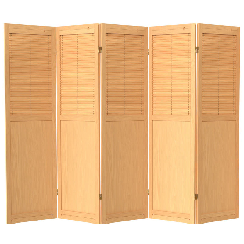 Cloison pliante haute de 6 pi Cayenna, Naturel, 5