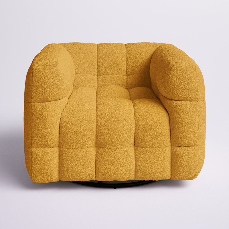 Chaise pivotante Avdul, Boucle jaune