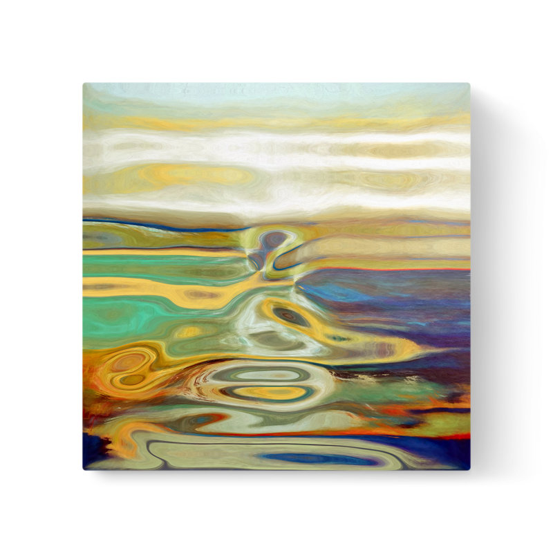 Calm Waters I - peinture sur toile tendue, H 48 po x l 48 po x P 1,5 po