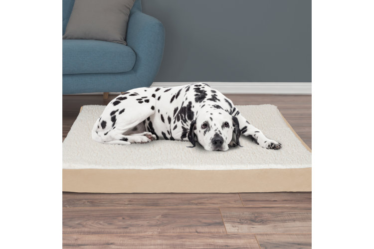 Orthopedic Sherpa Memory Foam Dog Mat