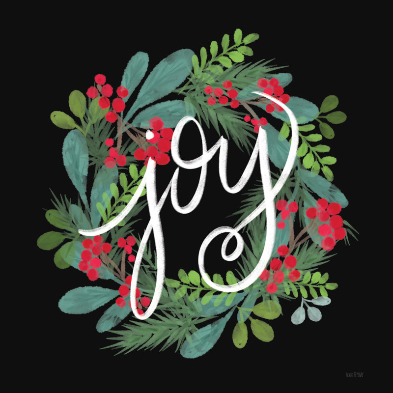 Couronne Holiday Joy par House Fenway, H 30 po x l 30 po