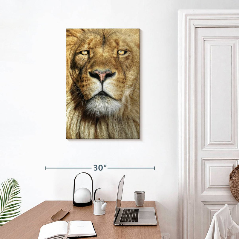 Tête de lion épique Brampt, H 30 po x l 20 po