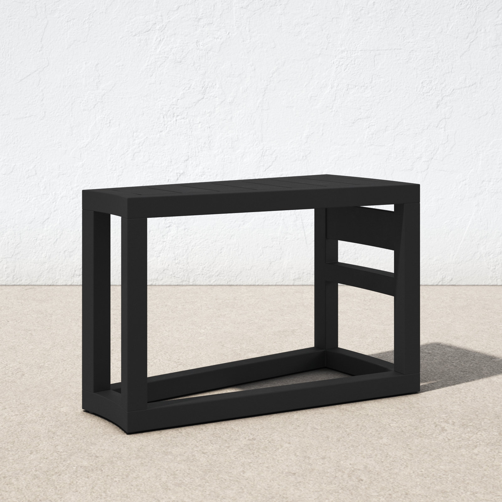 Bergeron 32 " Patio Side Table, Black