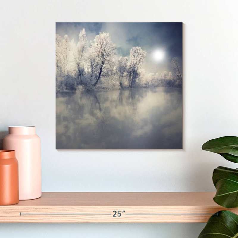 Alvord Misty Winter Forest, H 16 po x l 16 po