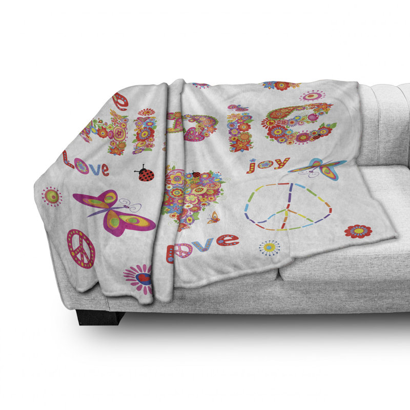 Hand Woven Throw Blanket, 50" W x 60" L
