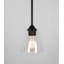 Abat-jour empire en verre transparent H 5,75 po