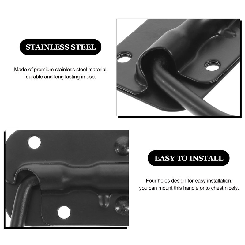 4pcs Spring Loaded Surface Mount Handle Boat Ring Pull Handle Replacement