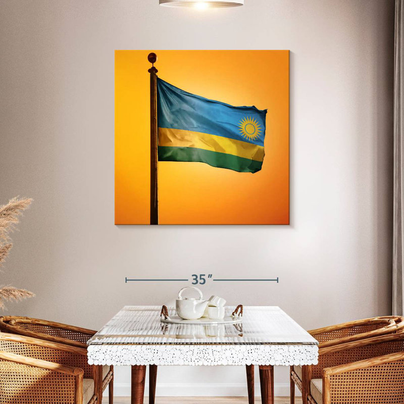 Borges Rwanda Flag Sunset
