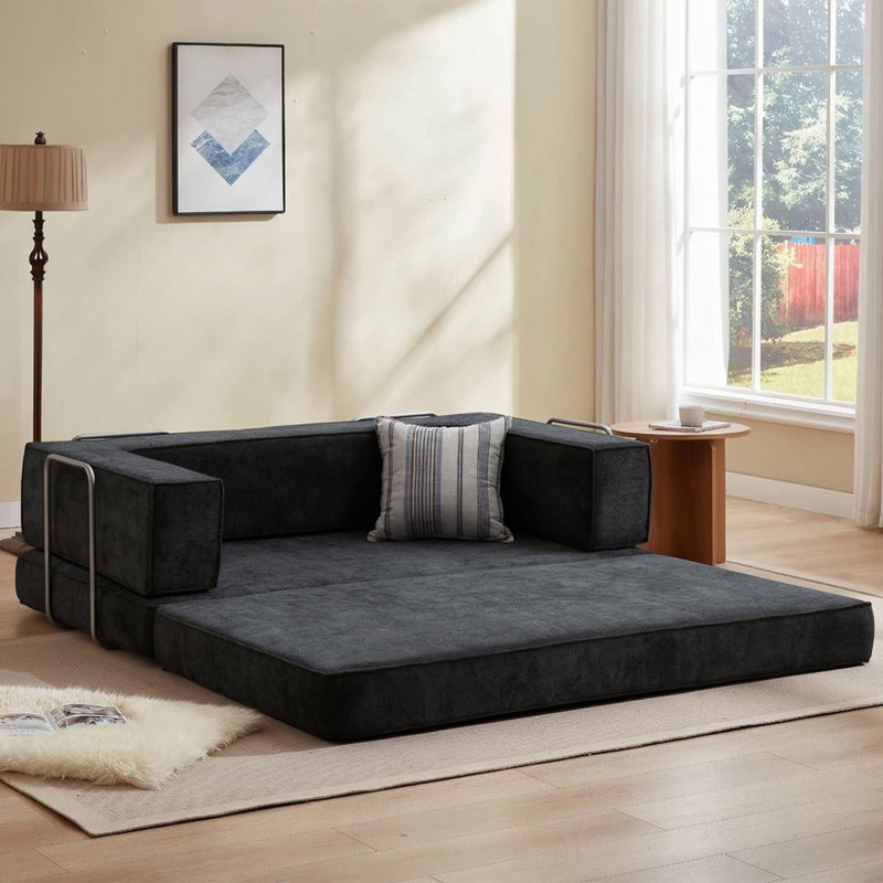 Hugspacee Velvet Loveseat, Grey