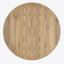 Table basse d'extérieur ronde en bois d'acacia, finition bois naturel