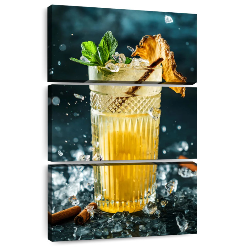 Yarlin, cocktail d'ananas, H 50 po x l 32 po
