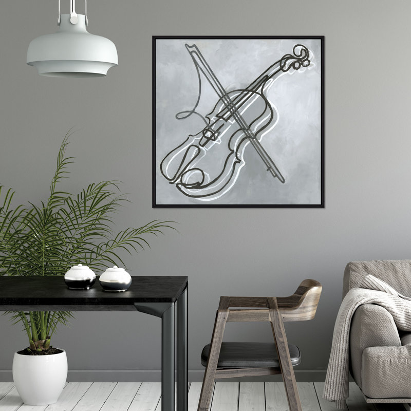 Gray Violin Print by Mark Sargent, Image Brush Gel