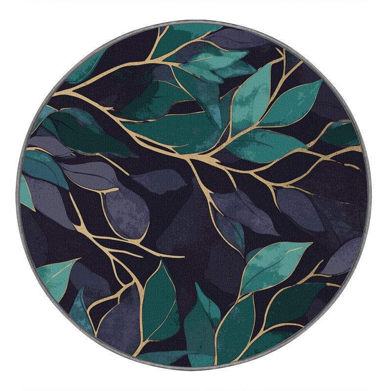 Gilded Underbrush Rug, Round 8'