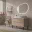 Meuble-lavabo de 36 pouces, autoportant ou mural avec lavabo intégré en céramique et tiroirs à fermeture en douceur