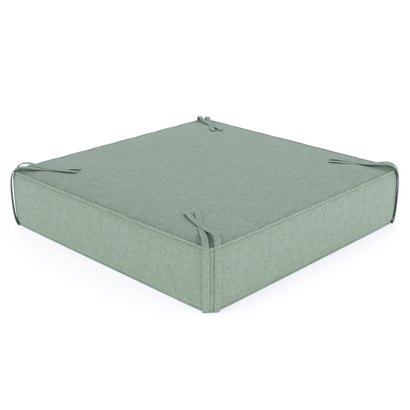 Sunbrella® Outdoor Ottoman Cushion, Canvas Spa Sunbrella® Canvas