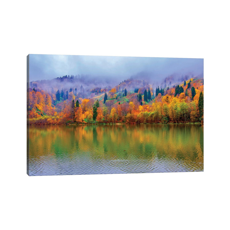 Lake Reflections by Nejdet Duzen - Wrapped Canvas Print, 66.04 cm H x 45.72 cm W x 1.91 cm D