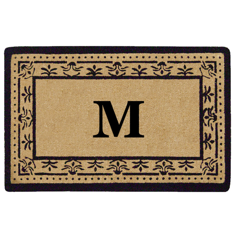 Tapis de porte d'extérieur robuste Blanquilla Corinthian, l 22 po x L 36 po, M