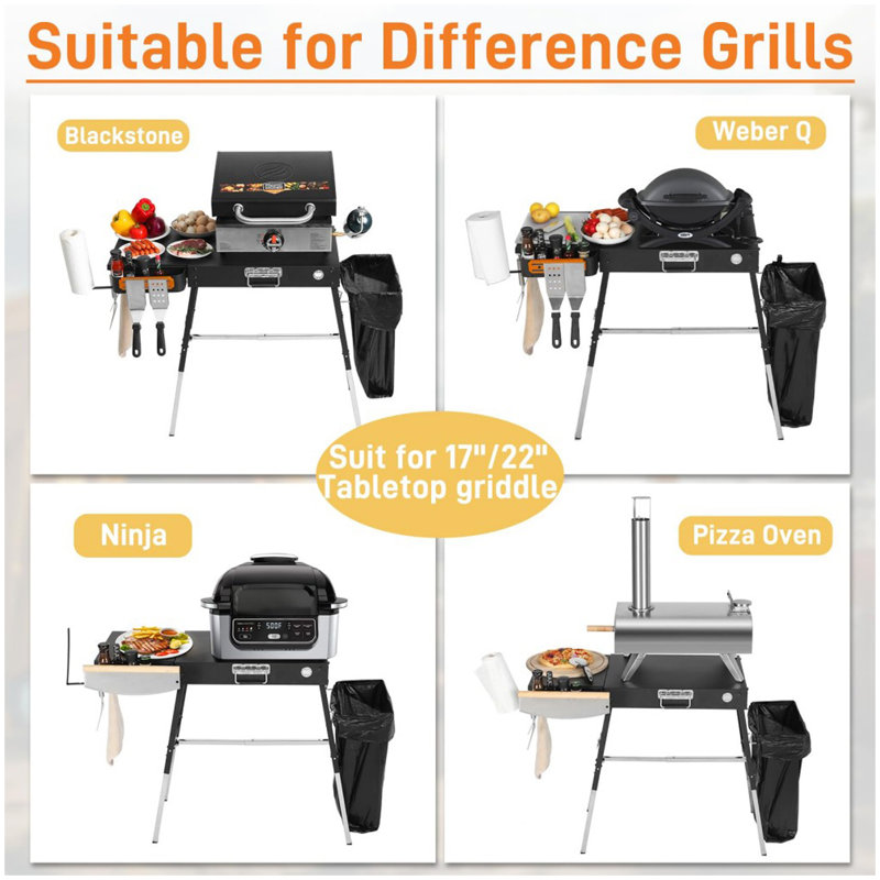 Outdoor Folding Grill Table