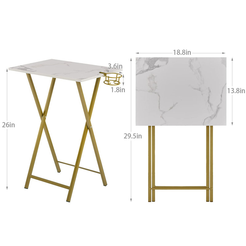 Aspynn Cross Legs Side Table Set