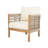 Harrill Outdoor Acacia Wood Club Chair With Cushions-1295385799