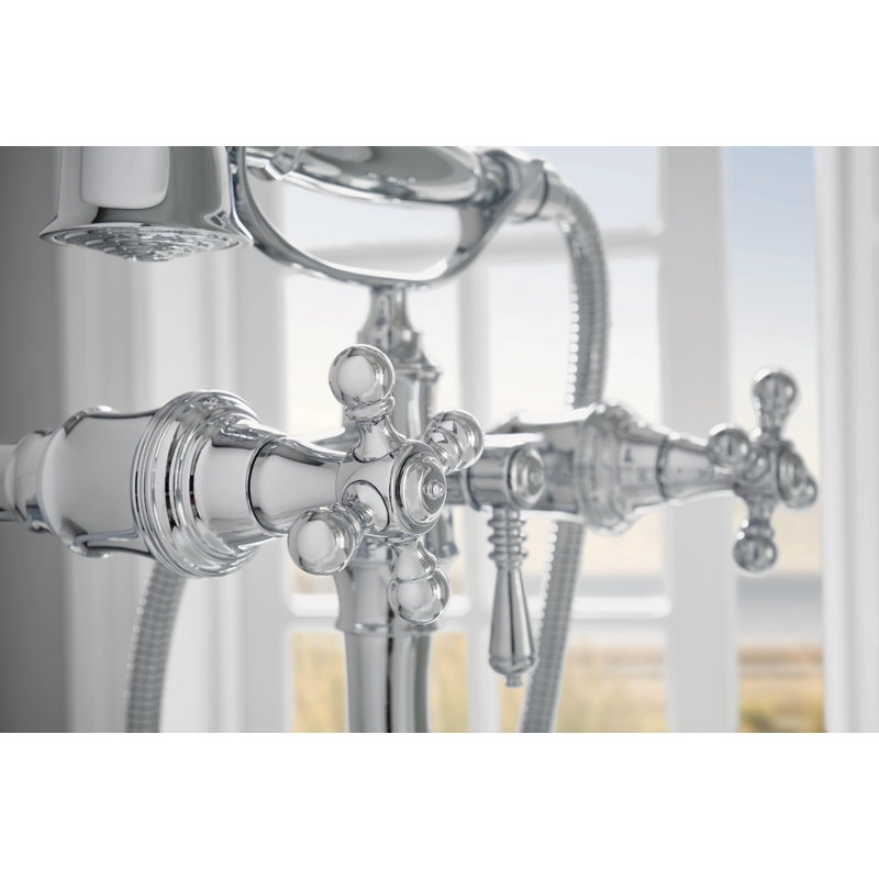 Odin® Two-Handle Freestanding Tub Filler Body Assembly Trim, Chrome