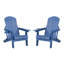 Chaise longue d'extérieur pliable réglable en plastique 3 positions H 21,26 po x P 37,99 po x H 13,98 po (ensemble de 2)