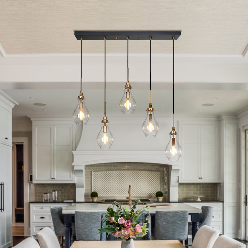 Hooman 5 - Light Dimmable Kitchen Island Modern Linear Chandelier