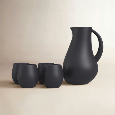 Borgen 5-Piece Goblet and Pitcher Set