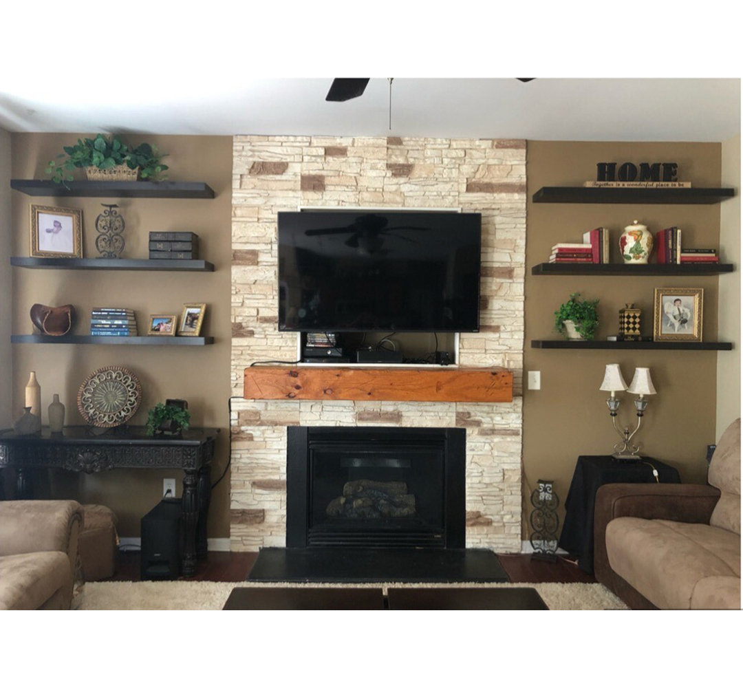 12.5" x 12" Stone Wall Paneling in Beige/Brown GenStone