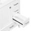 Meuble-lavabo de 24,8 po avec lavabo en céramique, armoire autoportante moderne avec porte à fermeture en douceur, tiroir profond, tiroir peu profond et tiroir large pour un rangement peu encombrant-397035580