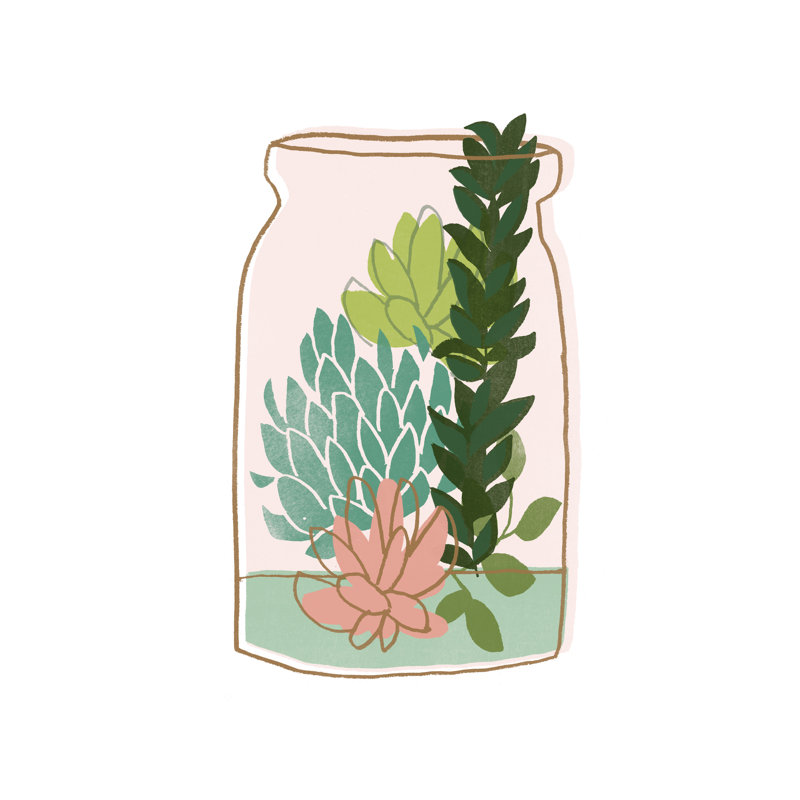 Terrarium Camée VIII, H 30 po x l 20 po