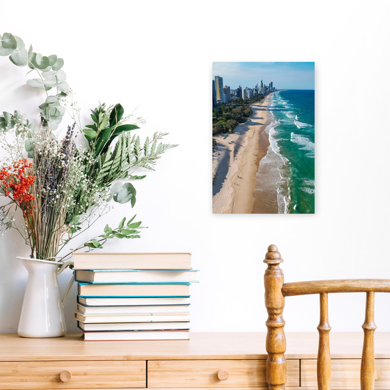 Art mural contemporain Gold Coast, H 18 po x l 12 po